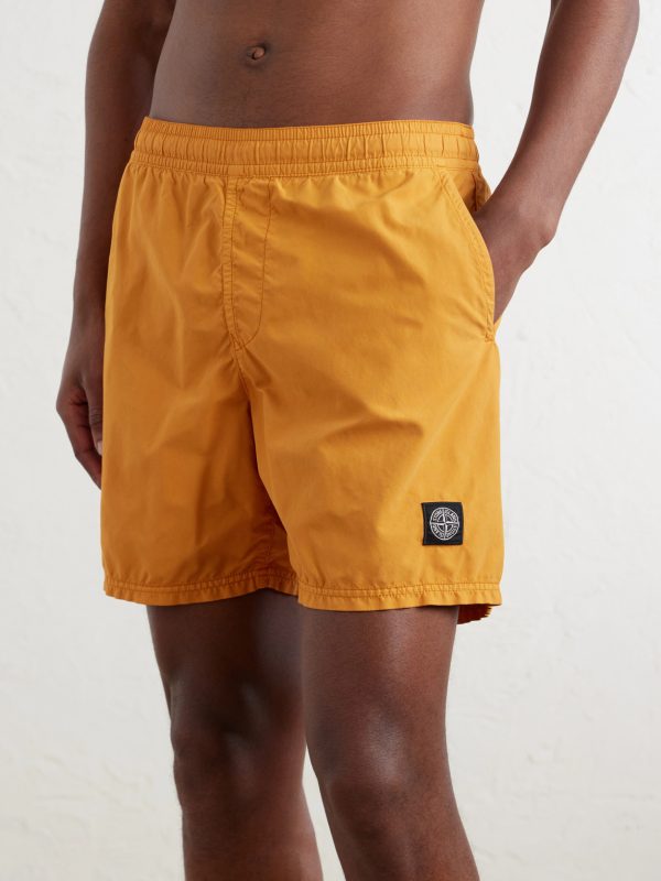 Straight-Leg Mid-Length Logo-Print Shell Swim Shorts - OU Straight-Leg Mid-Length Logo-Print Shell Swim Shorts - OU