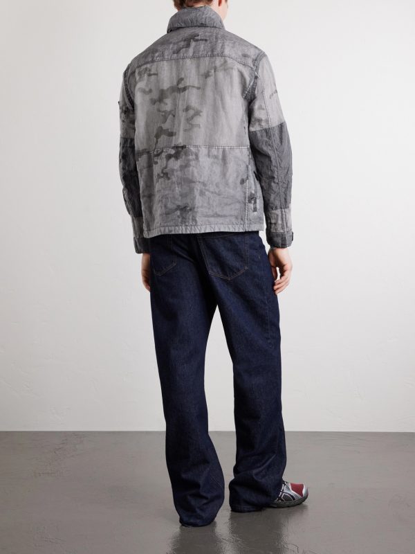 Camouflage-Print Shell Jacket - BK
