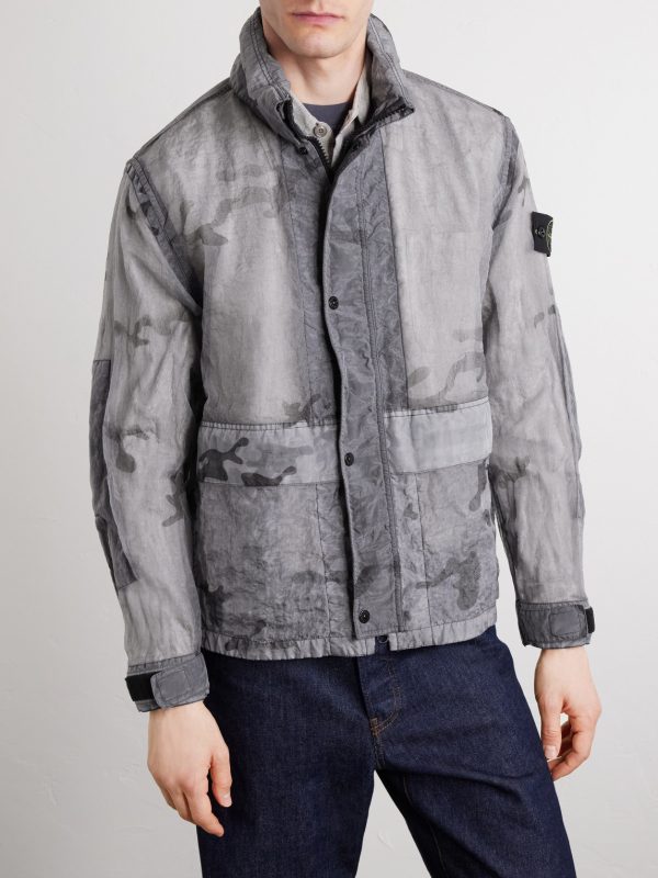 Camouflage-Print Shell Jacket - FR