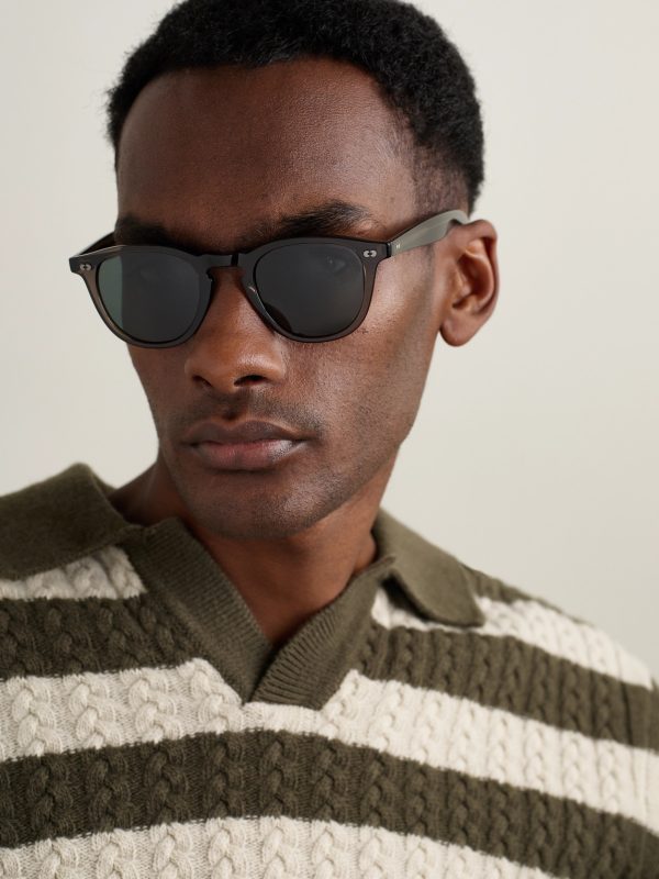 Hampton X Round-Frame Acetate Sunglasses - OU Hampton X Round-Frame Acetate Sunglasses - OU