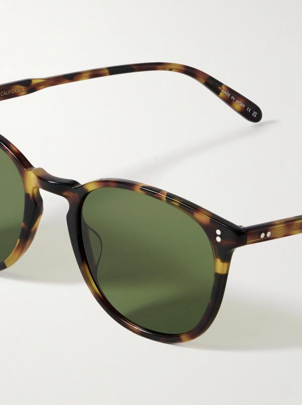 Kinney Round-Frame Tortoiseshell Acetate Sunglasses - CU Kinney Round-Frame Tortoiseshell Acetate Sunglasses - CU