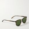 Kinney Round-Frame Tortoiseshell Acetate Sunglasses - FR Kinney Round-Frame Tortoiseshell Acetate Sunglasses - FR