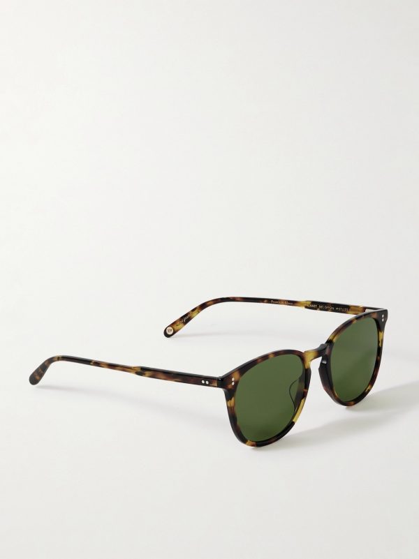 Kinney Round-Frame Tortoiseshell Acetate Sunglasses - FR Kinney Round-Frame Tortoiseshell Acetate Sunglasses - FR