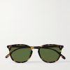 Kinney Round-Frame Tortoiseshell Acetate Sunglasses Kinney Round-Frame Tortoiseshell Acetate Sunglasses