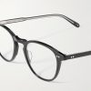 Hampton Round-Frame Acetate and Silver-Tone Optical Glasses - CU Hampton Round-Frame Acetate and Silver-Tone Optical Glasses - CU