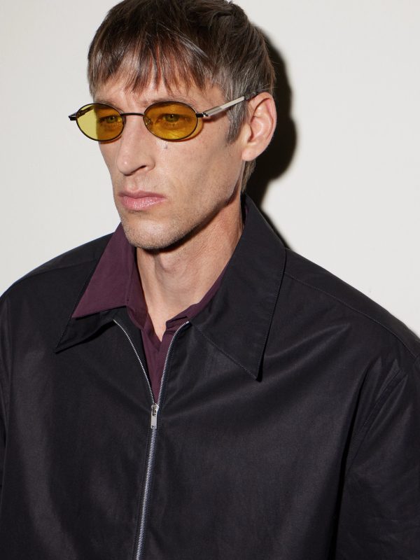 Stretch Panthos Oval-Frame Silver-Tone Sunglasses - OU Stretch Panthos Oval-Frame Silver-Tone Sunglasses - OU