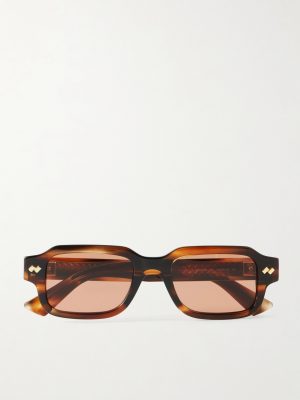 Intrecciato Square-Frame Acetate and Gold-Tone Sunglasses Intrecciato Square-Frame Acetate and Gold-Tone Sunglasses