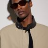 Intrecciato Square-Frame Acetate and Gold-Tone Sunglasses - OU