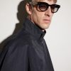 Intrecciato Panthos Square-Frame Recycled-Acetate Sunglasses - BK