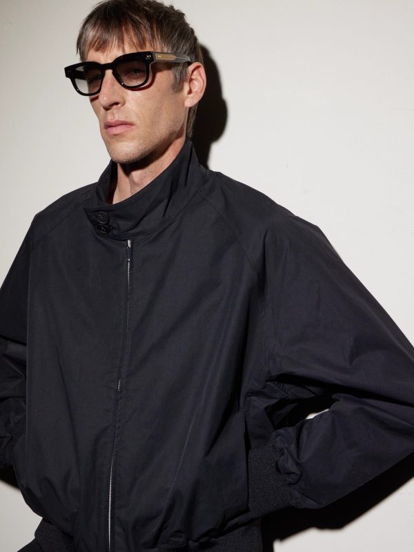 Intrecciato Panthos Square-Frame Recycled-Acetate Sunglasses - OU