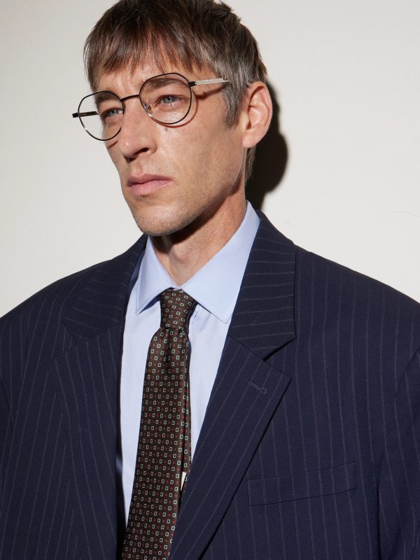 Dash Panthos Round-Frame Silver-Tone Optical Glasses - BK