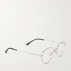 Dash Panthos Round-Frame Silver-Tone Optical Glasses - FR