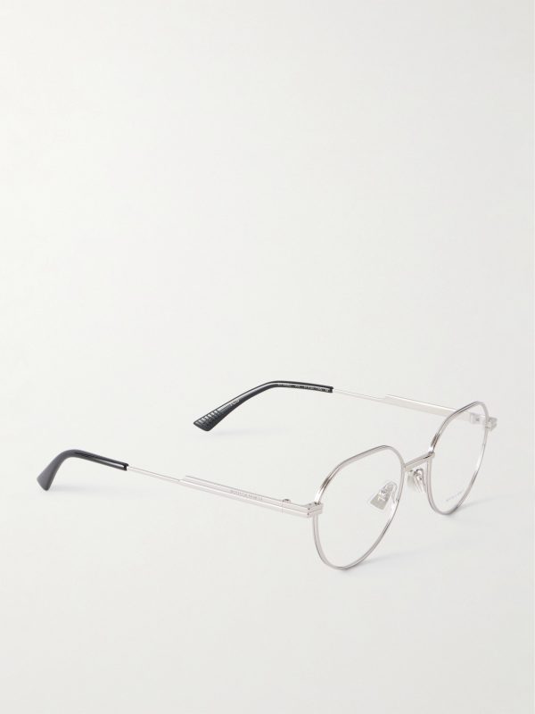 Dash Panthos Round-Frame Silver-Tone Optical Glasses - FR