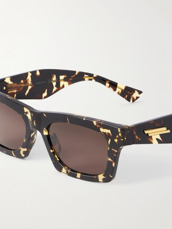 New Entry Square-Frame Tortoiseshell Recycled-Acetate Sunglasses - CU