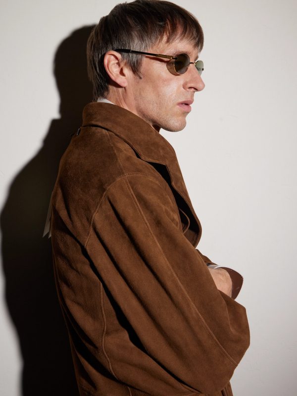 Stretch Panthos Oval-Frame Gold-Tone Sunglasses - BK