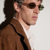 Stretch Panthos Oval-Frame Gold-Tone Sunglasses - OU