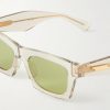 New Entry Square-Frame Recycled-Acetate Sunglasses - CU New Entry Square-Frame Recycled-Acetate Sunglasses - CU