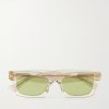 New Entry Square-Frame Recycled-Acetate Sunglasses New Entry Square-Frame Recycled-Acetate Sunglasses
