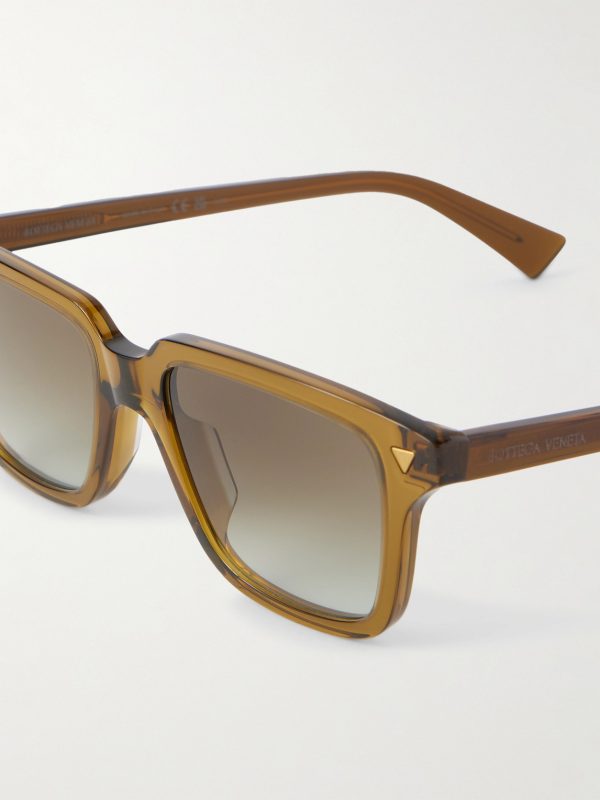 Triangle Stud Square-Frame Recycled-Acetate Sunglasses - CU Triangle Stud Square-Frame Recycled-Acetate Sunglasses - CU