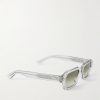 Intrecciato Square-Frame Recycled-Acetate Sunglasses - FR Intrecciato Square-Frame Recycled-Acetate Sunglasses - FR