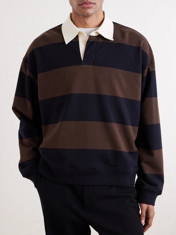 David 30043 Striped Organic Cotton Polo Shirt - FR