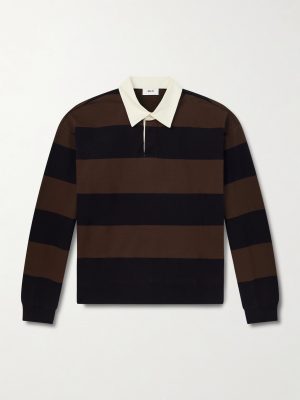 David 30043 Striped Organic Cotton Polo Shirt
