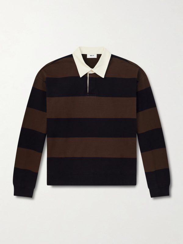 David 30043 Striped Organic Cotton Polo Shirt