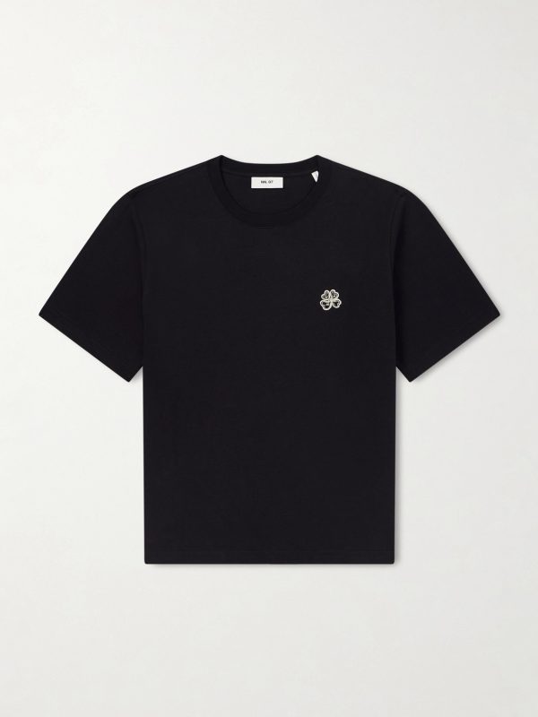 Jett 30026 Logo-Embroidered Organic Cotton-Jersey T-Shirt