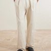 Kay 1420 Wide-Leg Pleated Organic Cotton-Blend Twill Trousers - FR Kay 1420 Wide-Leg Pleated Organic Cotton-Blend Twill Trousers - FR