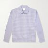 Reed 50057 Checked Organic Cotton-Blend Seersucker Shirt Reed 50057 Checked Organic Cotton-Blend Seersucker Shirt
