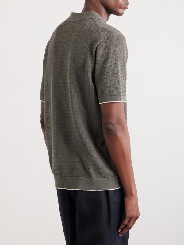 Nalo 60039 Open-Knit Cotton Shirt - BK Nalo 60039 Open-Knit Cotton Shirt - BK