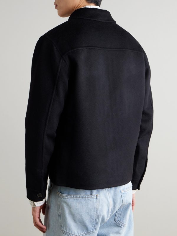 Alban 8447 Wool-Blend Felt Jacket - BK