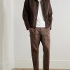 Bill 1804 Straight-Leg Organic Cotton-Blend Trousers - OU Bill 1804 Straight-Leg Organic Cotton-Blend Trousers - OU