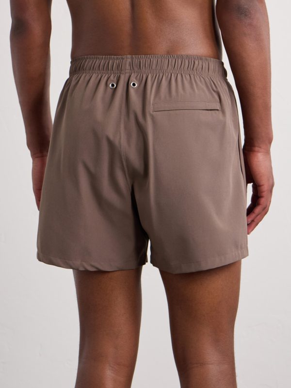 Holiday 10039 Straight-Leg Short-Length Recycled-Shell Swim Shorts - BK