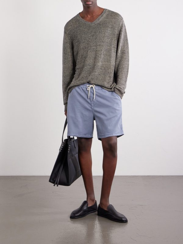 Gregor Straight-Leg TENCEL™ Lyocell and LENZING™ ECOVERO™-Blend Twill Drawstring Shorts - OU