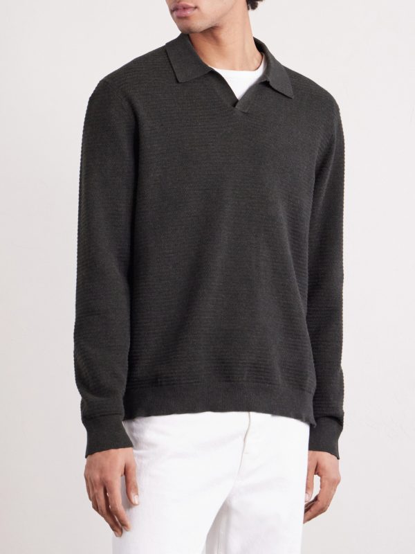 Paul 60019 Ribbed Organic Cotton Polo Shirt - FR Paul 60019 Ribbed Organic Cotton Polo Shirt - FR