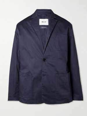 Timo 10021 Unstructured Stretch Organic Cotton-Twill Blazer Timo 10021 Unstructured Stretch Organic Cotton-Twill Blazer