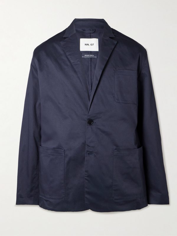 Timo 10021 Unstructured Stretch Organic Cotton-Twill Blazer Timo 10021 Unstructured Stretch Organic Cotton-Twill Blazer