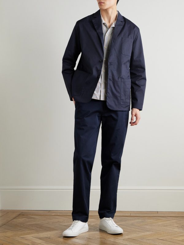 Timo 10021 Unstructured Stretch Organic Cotton-Twill Blazer - OU Timo 10021 Unstructured Stretch Organic Cotton-Twill Blazer - OU