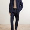 Tapered Pleated Organic Cotton-Blend Twill Trousers - OU Tapered Pleated Organic Cotton-Blend Twill Trousers - OU