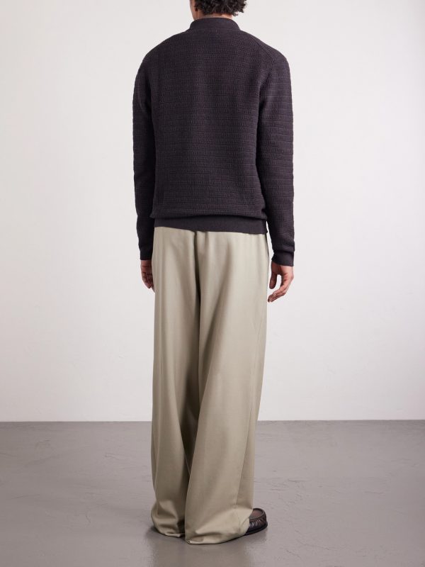 Gustav 60016 Organic Cotton Zip-Up Cardigan - BK Gustav 60016 Organic Cotton Zip-Up Cardigan - BK