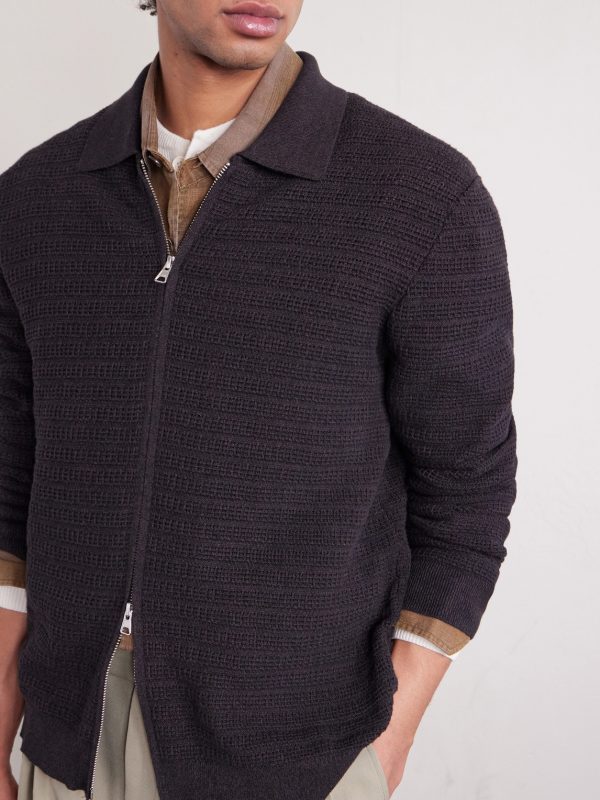Gustav 60016 Organic Cotton Zip-Up Cardigan - CU Gustav 60016 Organic Cotton Zip-Up Cardigan - CU