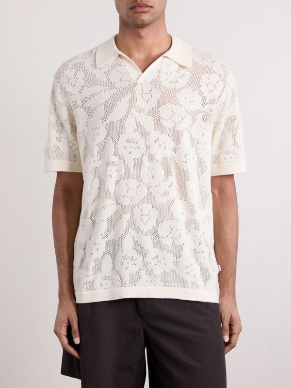 Ryan Flower 60019 Knitted Cotton Polo Shirt - FR Ryan Flower 60019 Knitted Cotton Polo Shirt - FR