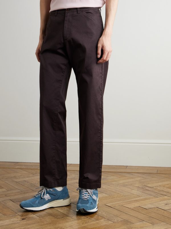 Mylo 10021 Straight-Leg Organic Cotton-Blend Twill Trousers - FR Mylo 10021 Straight-Leg Organic Cotton-Blend Twill Trousers - FR