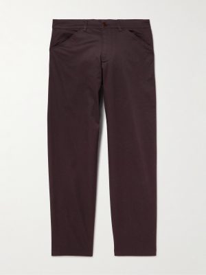 Mylo 10021 Straight-Leg Organic Cotton-Blend Twill Trousers