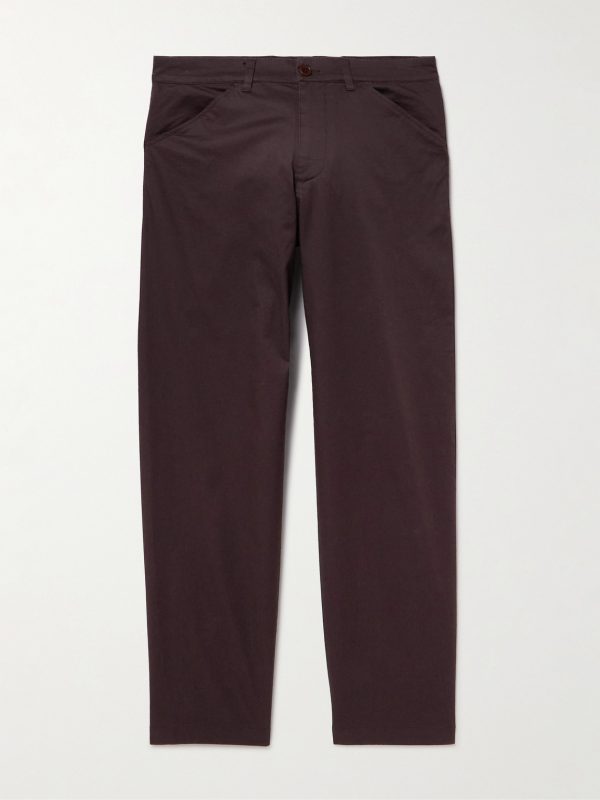 Mylo 10021 Straight-Leg Organic Cotton-Blend Twill Trousers Mylo 10021 Straight-Leg Organic Cotton-Blend Twill Trousers