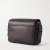 Port Small Leather Messenger Bag - BK Port Small Leather Messenger Bag - BK
