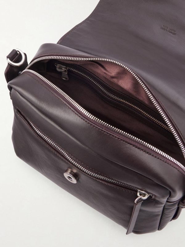 Port Small Leather Messenger Bag - E1 Port Small Leather Messenger Bag - E1