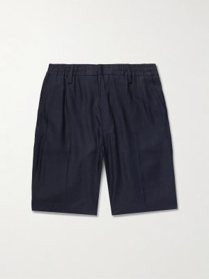Billie 1808 Straight-Leg LENZING™ ECOVERO™ and Linen-Blend Shorts Billie 1808 Straight-Leg LENZING™ ECOVERO™ and Linen-Blend Shorts