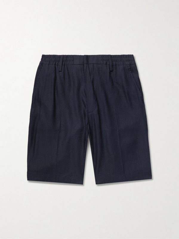 Billie 1808 Straight-Leg LENZING™ ECOVERO™ and Linen-Blend Shorts Billie 1808 Straight-Leg LENZING™ ECOVERO™ and Linen-Blend Shorts